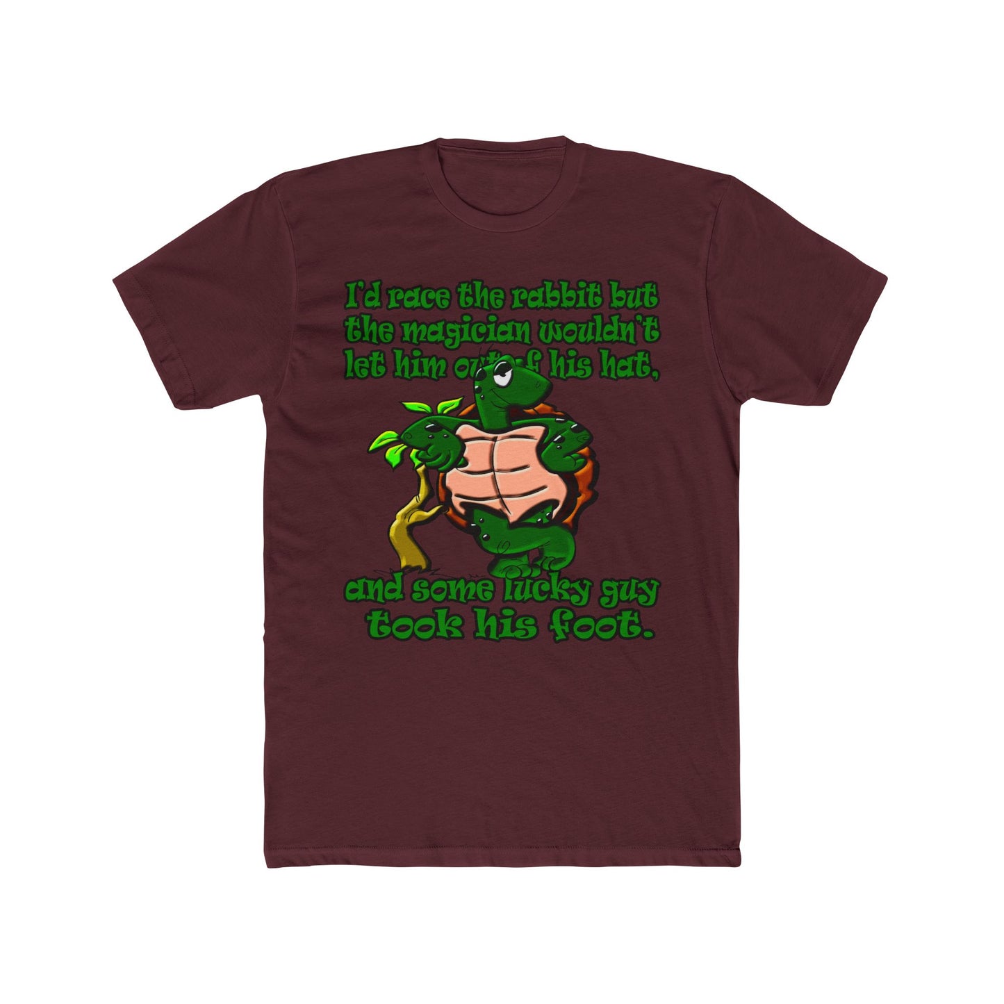 turtle race - Men's Cotton Crew Tee