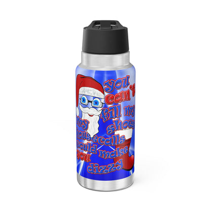 santa's shoes - Gator Tumbler, 32oz  (blue-white wave)