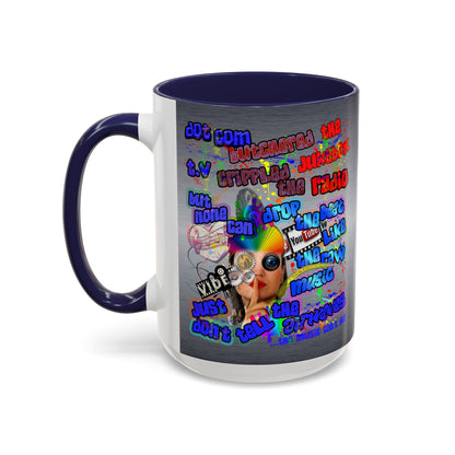 drop the beat - Accent Mug (brushed nickel)