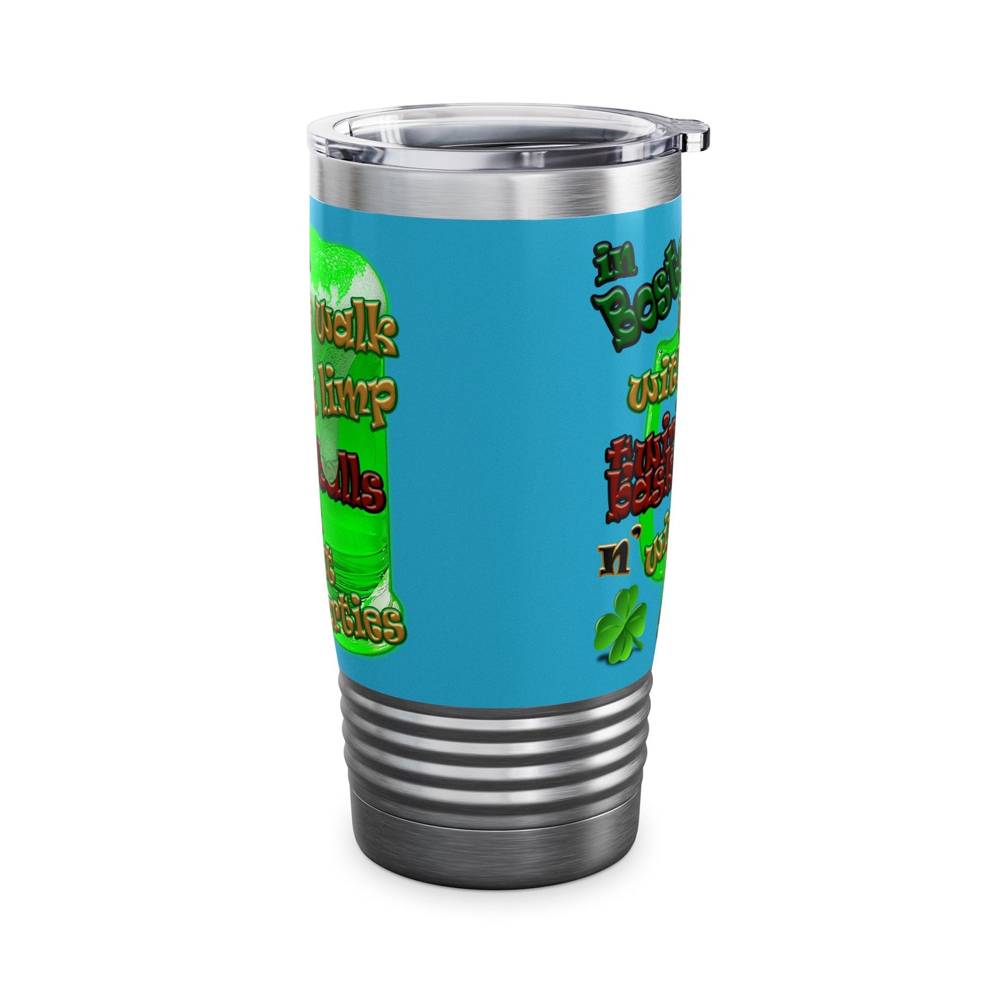 celtics logo - Ringneck Tumbler, 20oz (turquoise)