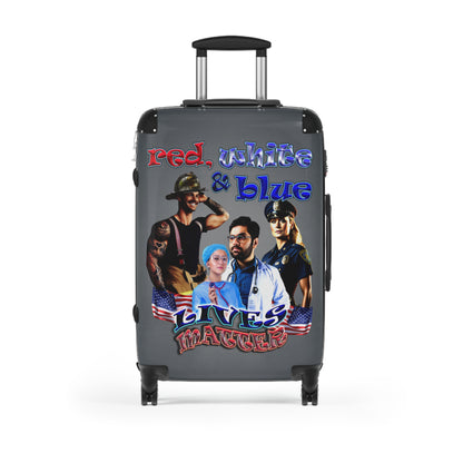 rw&b lives matter - Suitcase (grey-light grey)