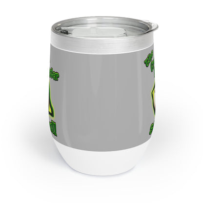 green monster - Chill Wine Tumbler (light grey)