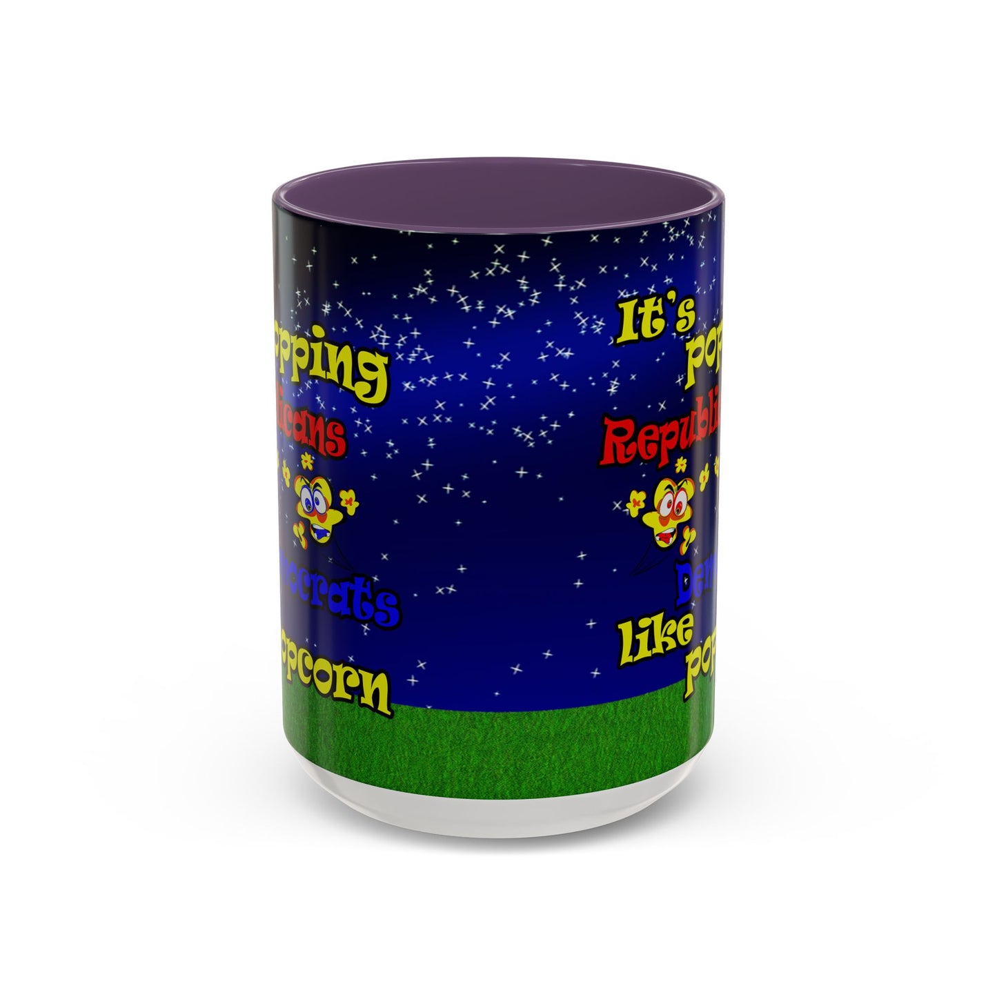 popping like popcorn - Accent Mug ('snoops' background)