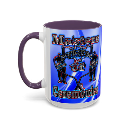 em cee squared - Accent Mug (blue-white wave)