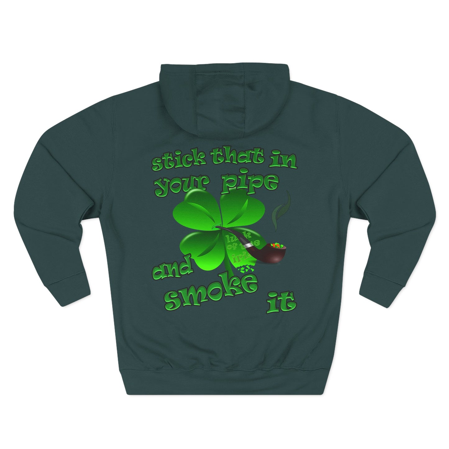 celtics logo - Three-Panel Fleece Hoodie