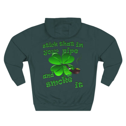celtics logo - Three-Panel Fleece Hoodie