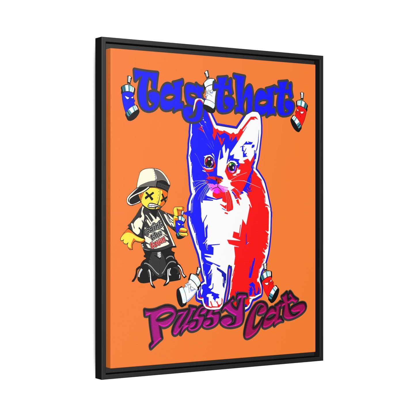 tag that - framed canvas art (crusta)