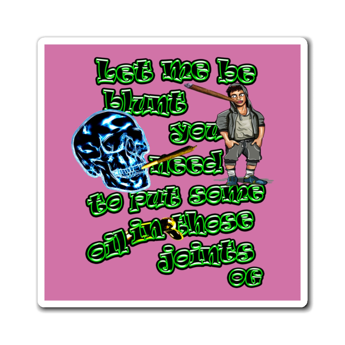 og - Magnets - (light pink)