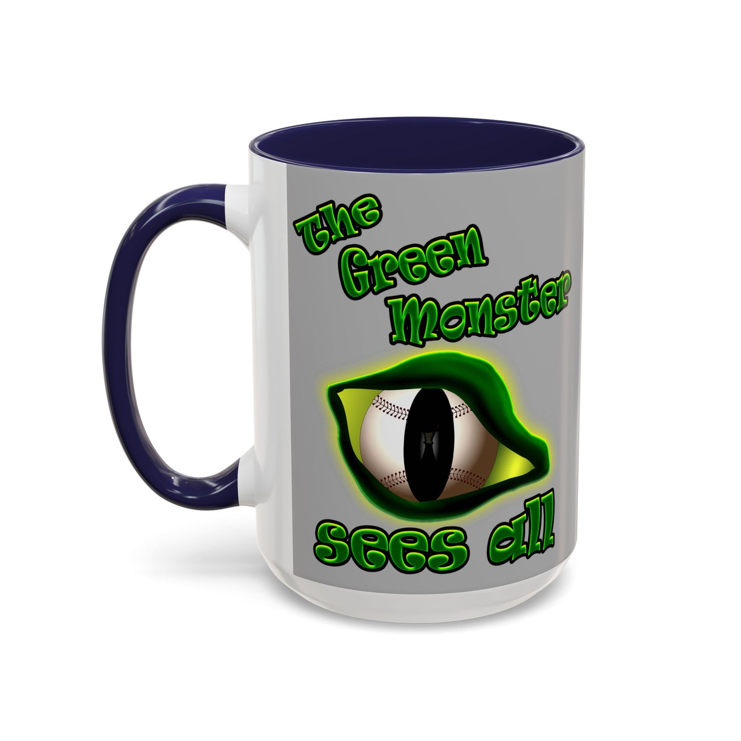 green monster - Accent Mug (light grey)