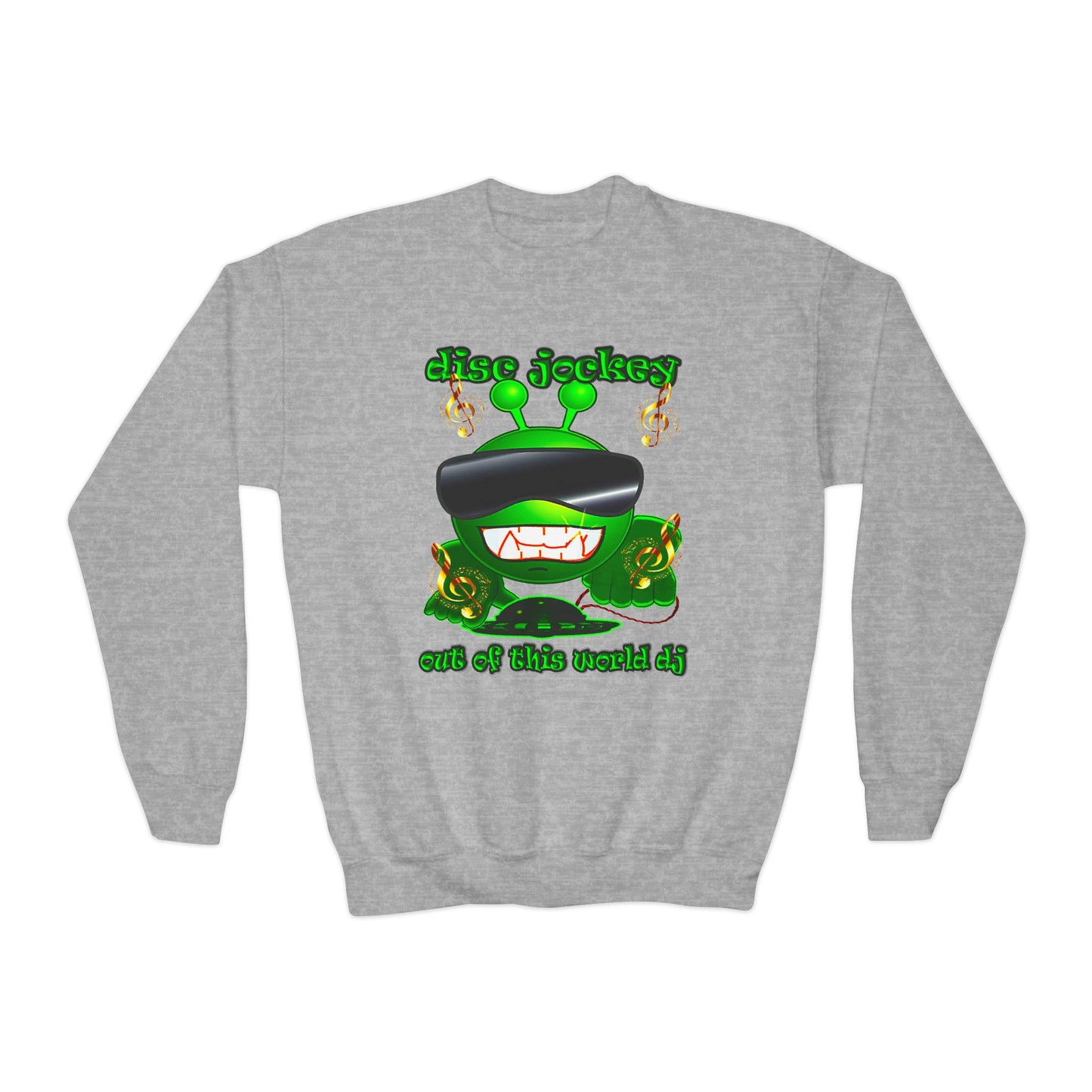 disc jockey - Youth Crewneck Sweatshirt
