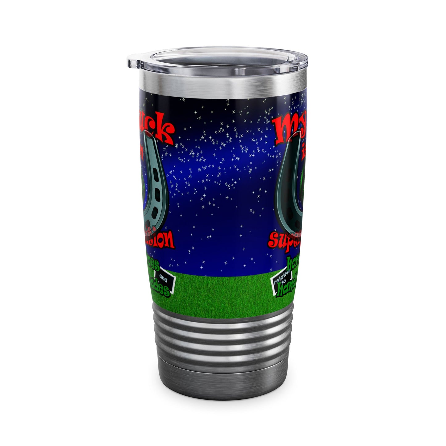 my luck - Ringneck Tumbler, 20oz ('snoops' background)