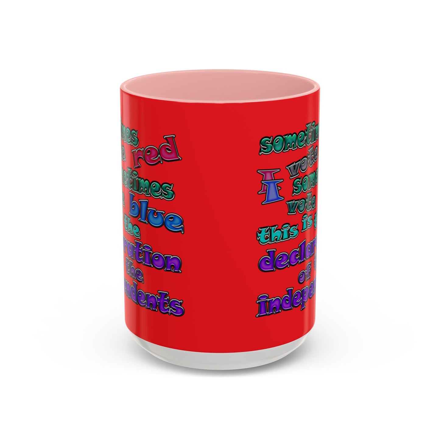 declaration of the independents - Accent Mug (red)