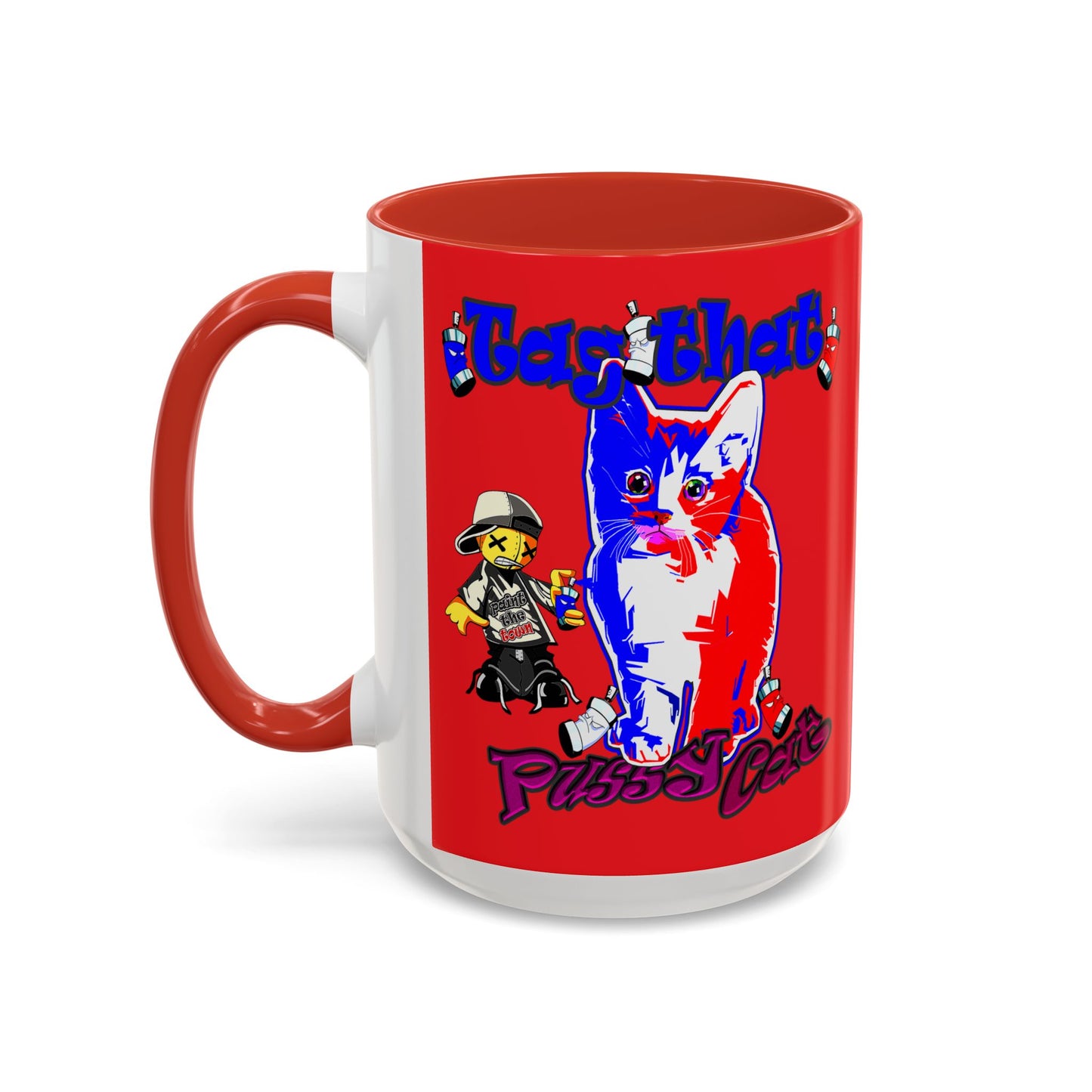 tag that - Accent Mug (red)