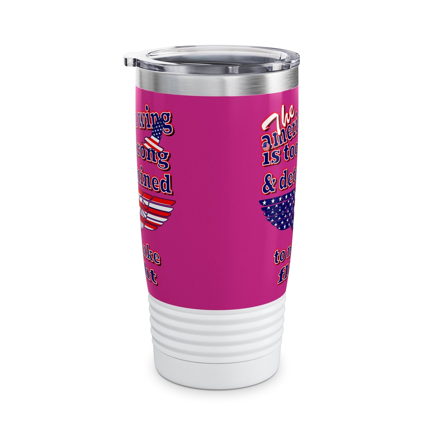 american wing - Ringneck Tumbler, 20oz (pink)