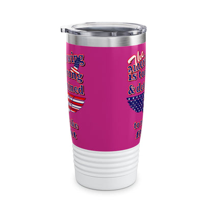 american wing - Ringneck Tumbler, 20oz (pink)