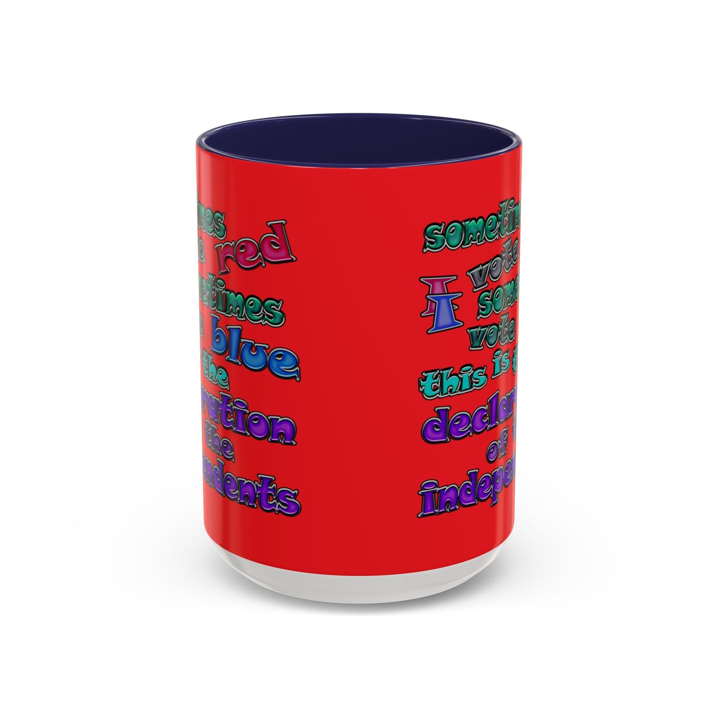 declaration of the independents - Accent Mug (red)