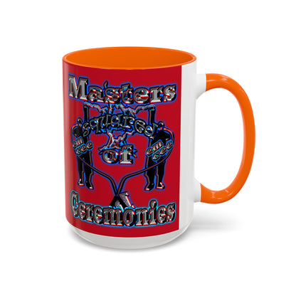 em cee squared - Accent Mug (dark red)