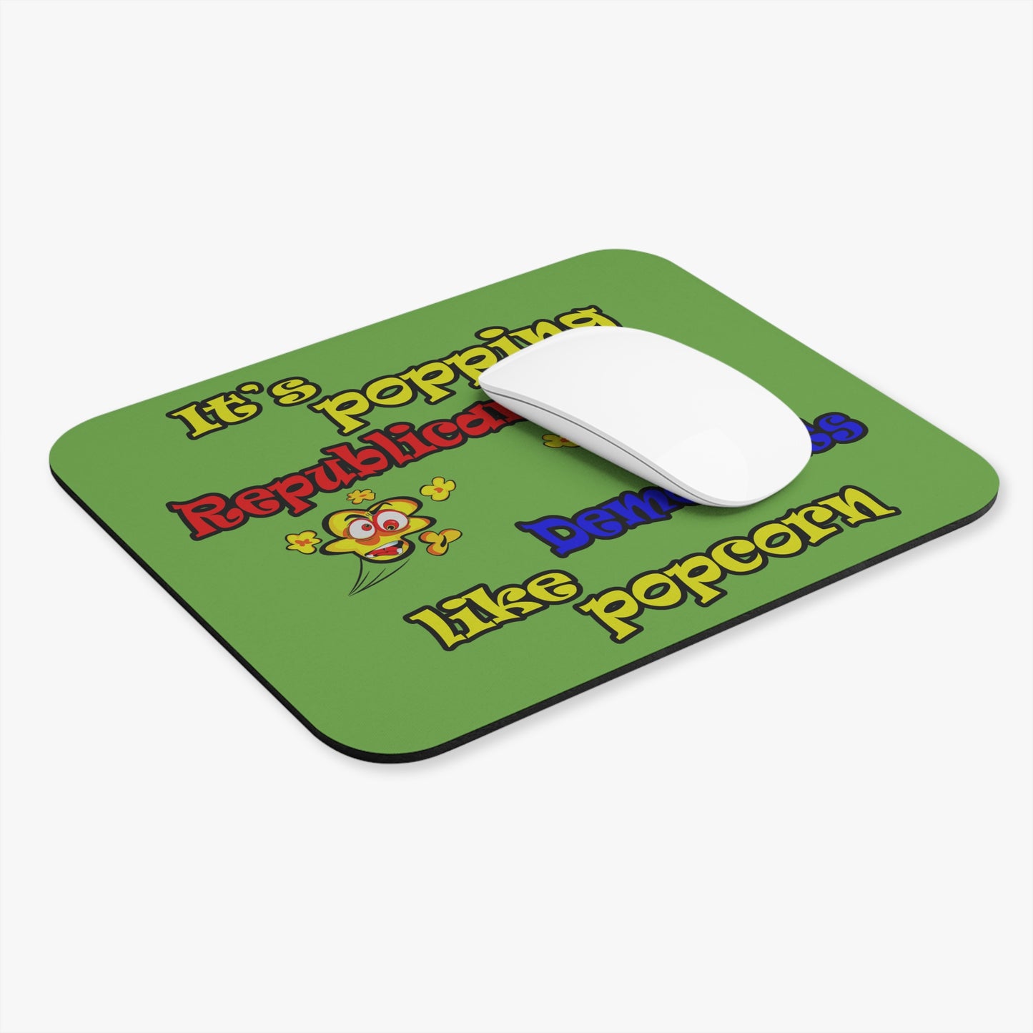 popping like popcorn - Mouse Pad (Rectangle) (green)