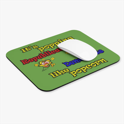 popping like popcorn - Mouse Pad (Rectangle) (green)