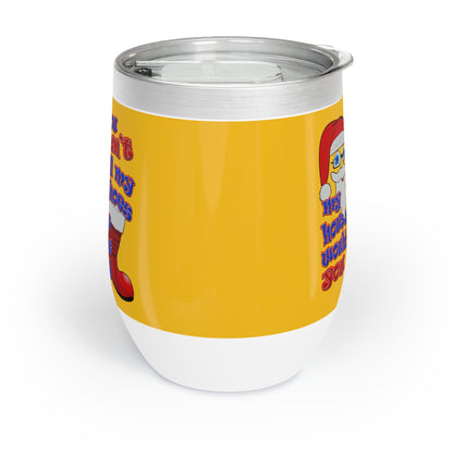 santa's shoes - Chill Wine Tumbler (yellow)
