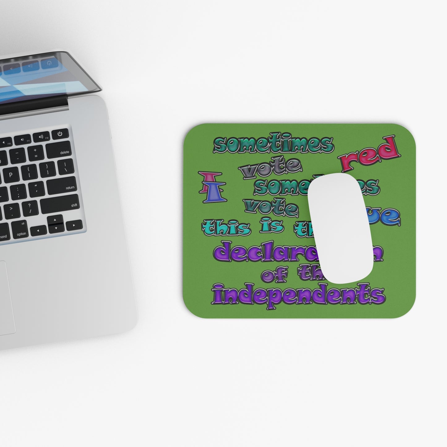 declaration of the independents - Mouse Pad (Rectangle) (green)