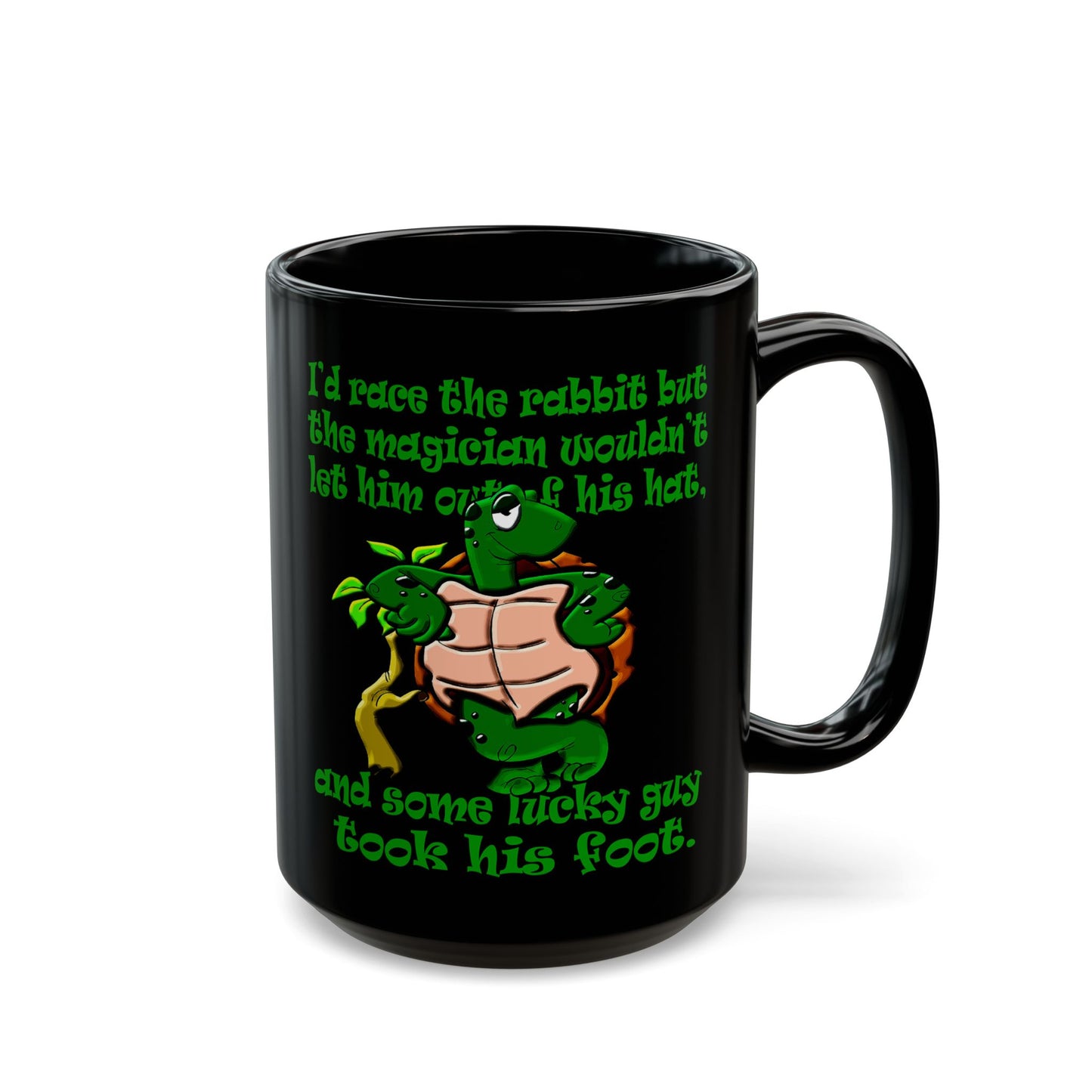 turtle race - Black Mug (black)