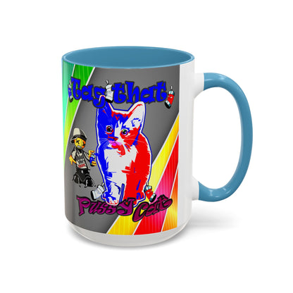 tag that - Accent Mug (rainbow split)