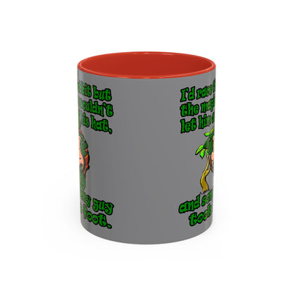 turtle race - Accent Mug (grey)