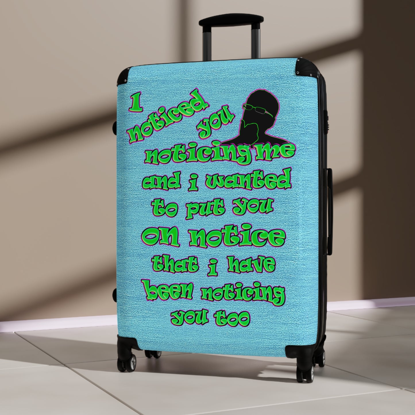 noticed you noticing - Suitcase (faded blue)