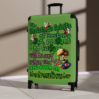 christmas spirits of boston - Suitcase (green)