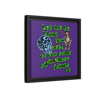 og - framed canvas art (purple)