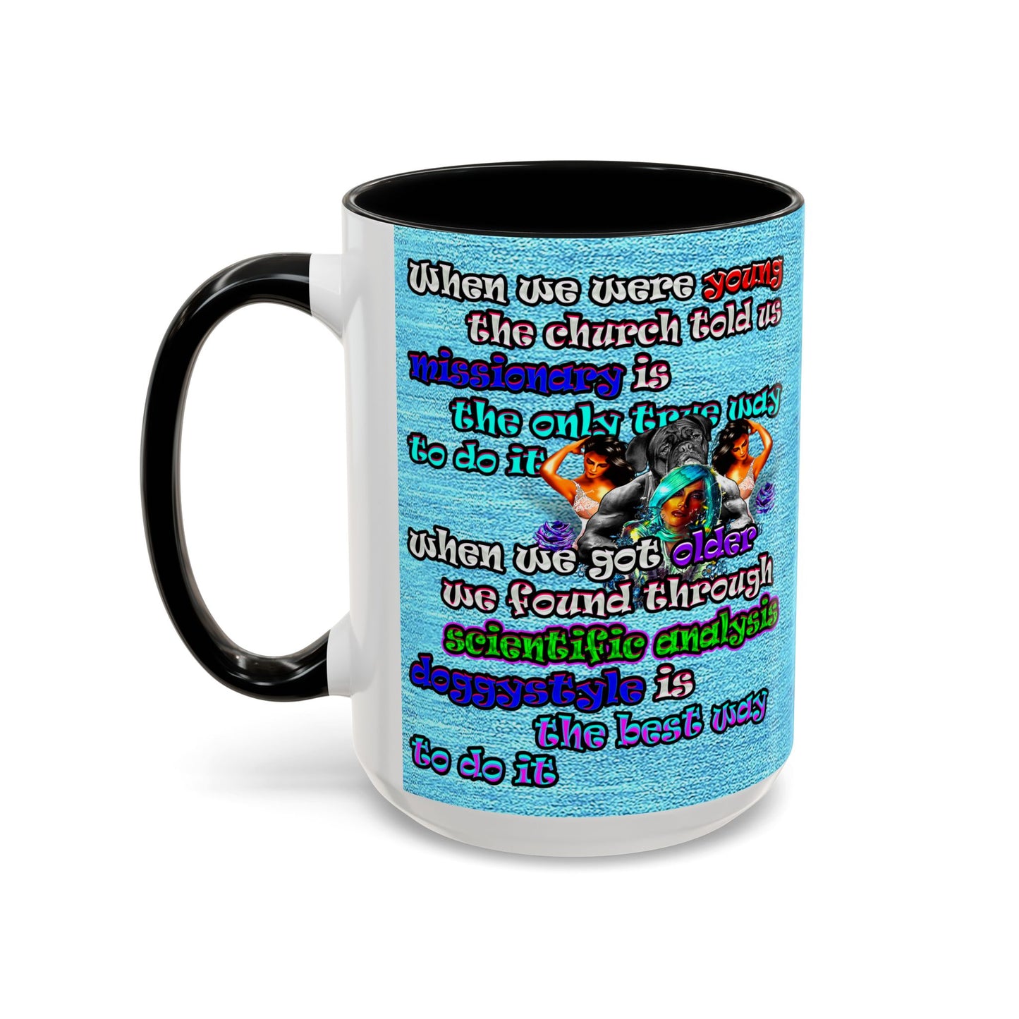 doggystyle - Accent Mug (faded blue)