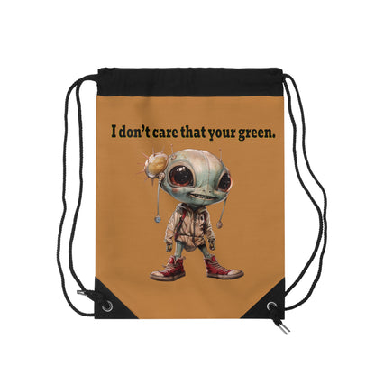 I don't care that your grey - Drawstring Bag (light brown)
