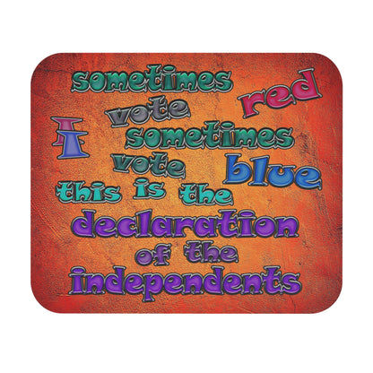 declaration of the independents - Mouse Pad (Rectangle) (burnt orange)