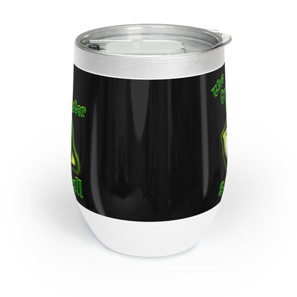 green monster - Chill Wine Tumbler (black)