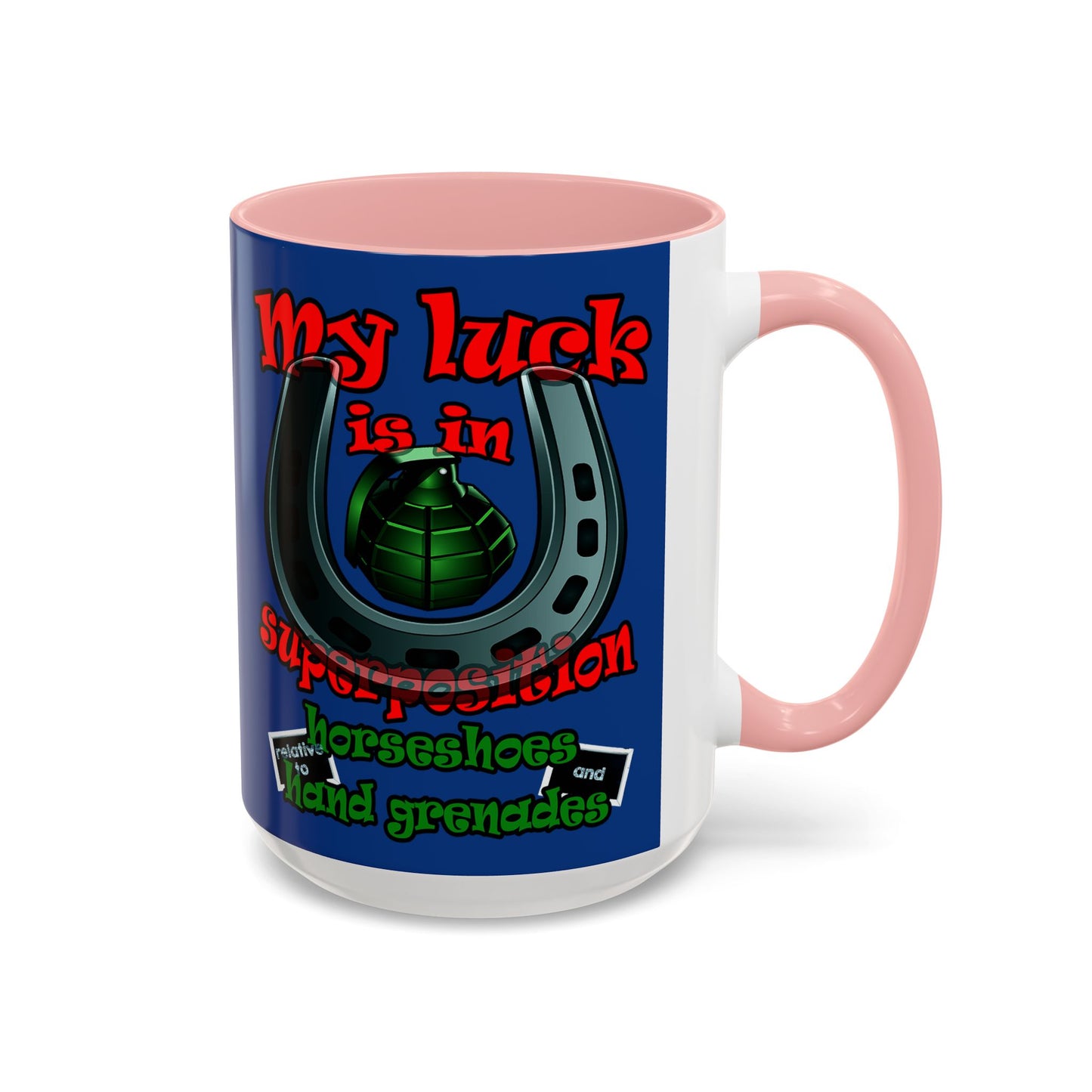 my luck - Accent Mug (dark blue)