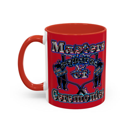 em cee squared - Accent Mug (dark red)