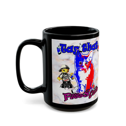 tag that - Black Mug (white marble)