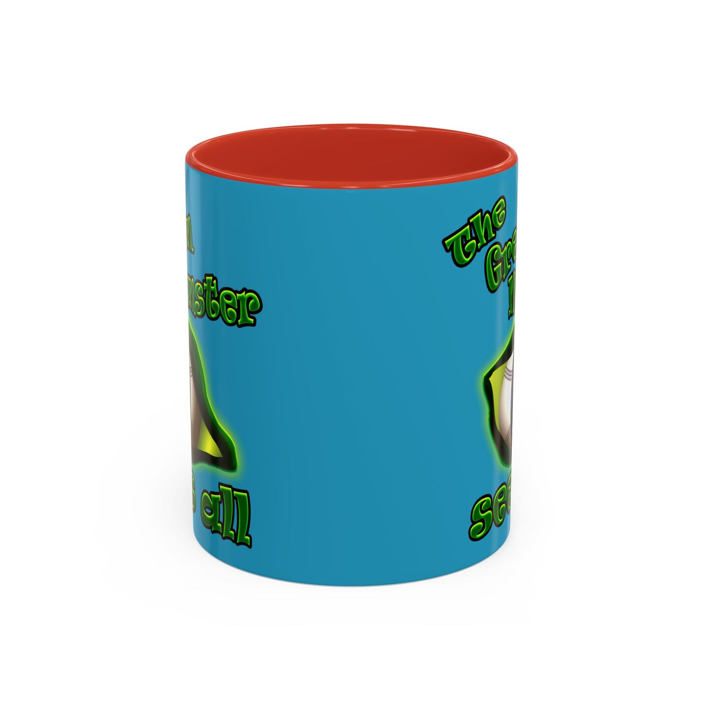green monster - Accent Mug (turquoise)