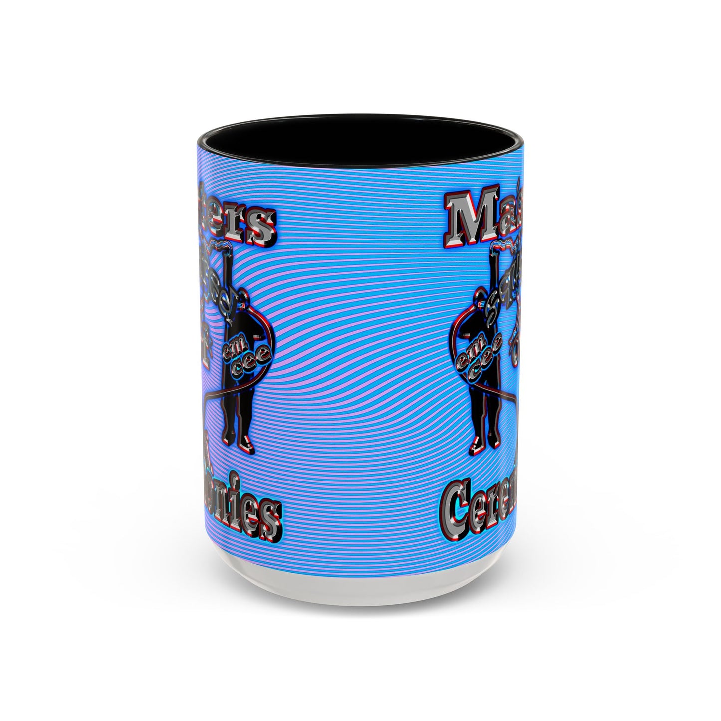 em cee squared - Accent Mug (light blue-purple wave)
