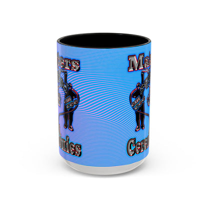 em cee squared - Accent Mug (light blue-purple wave)