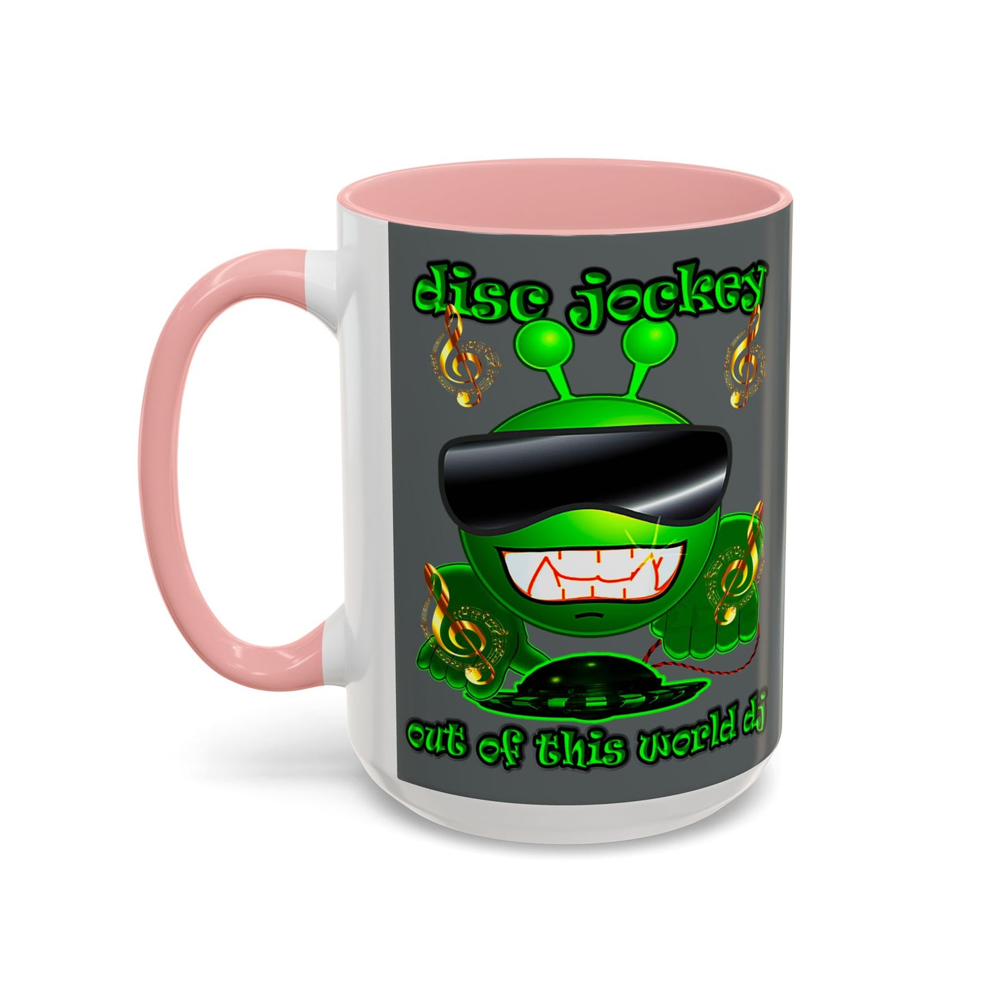 disc jockey - Accent Mug (dark grey)