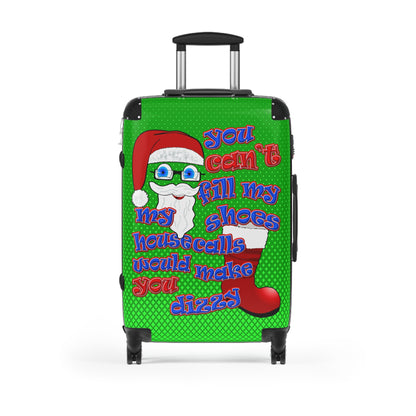santa's shoes - Suitcase (logo green)