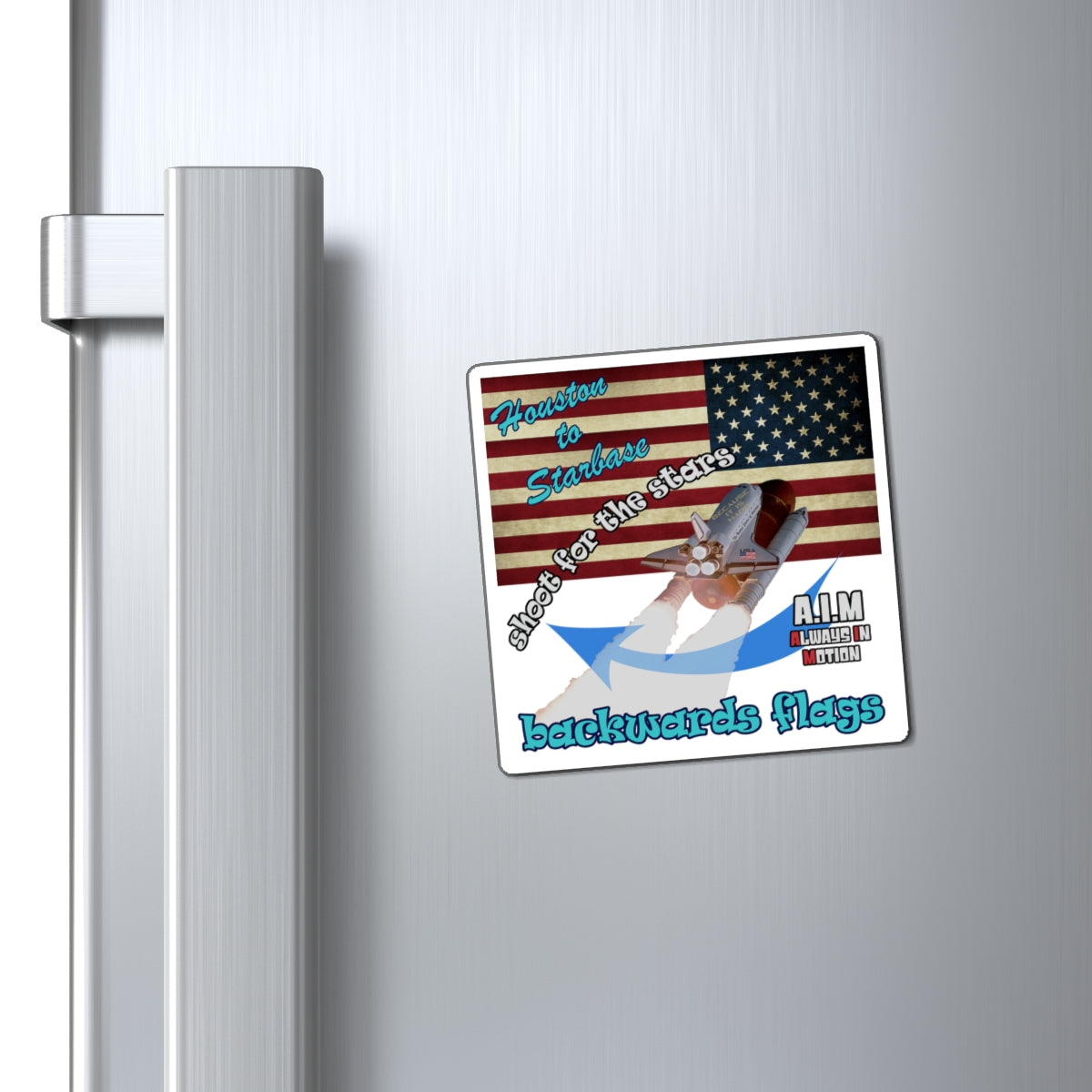 shoot for the stars - Magnets - (white)