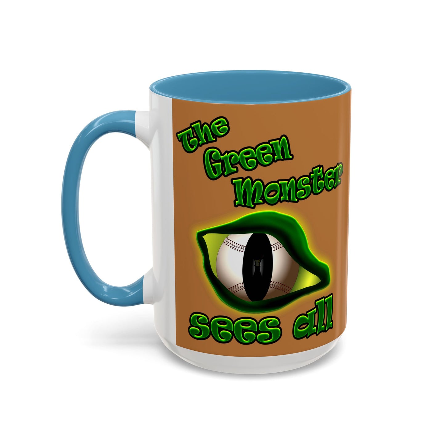 green monster - Accent Mug (light brown)
