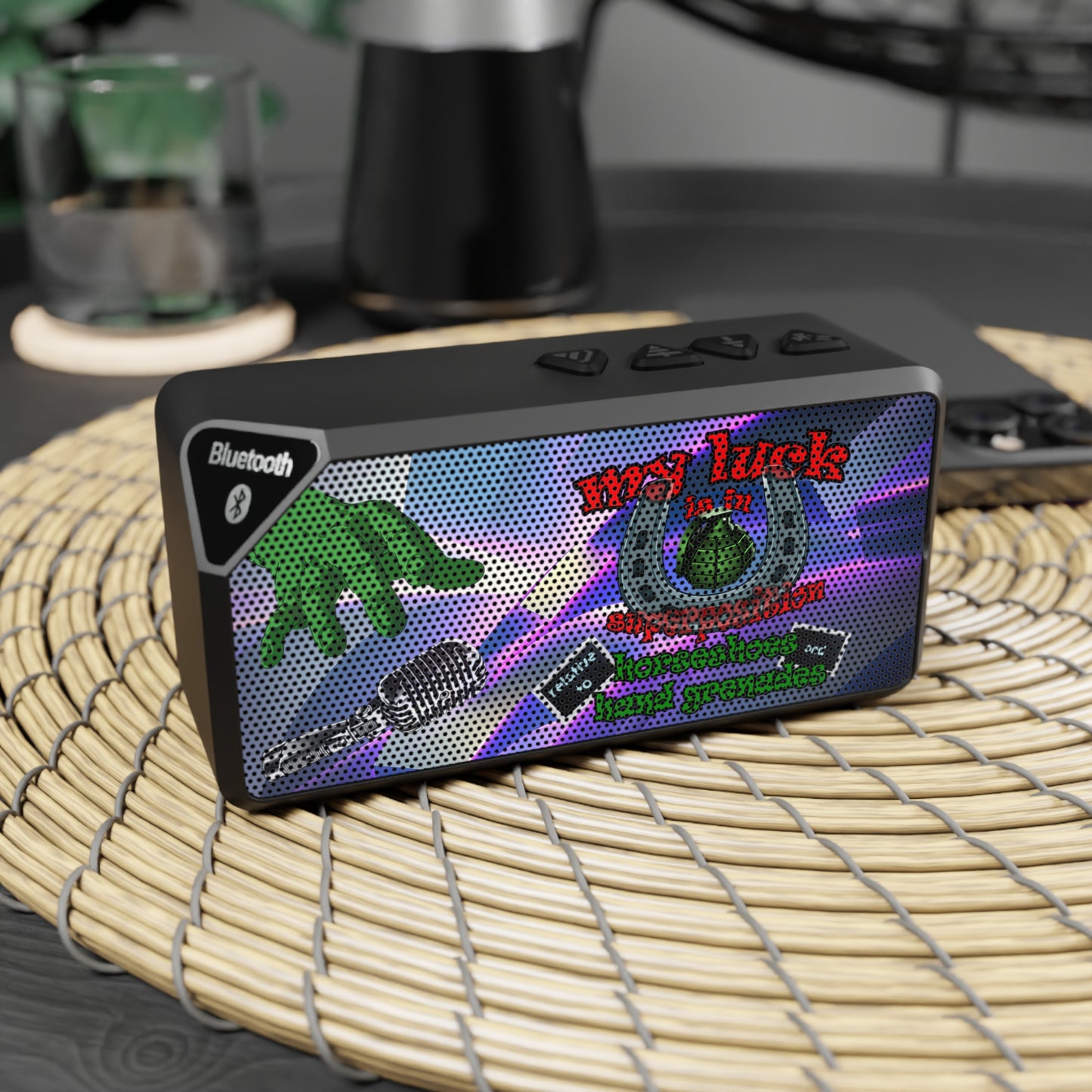 my luck - Jabba Bluetooth Speaker (grey-pink wave)