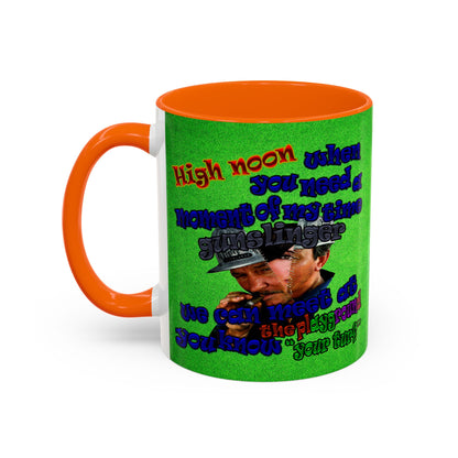 high noon - Accent Mug (green turf)