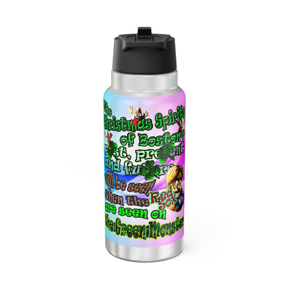 christmas spirits of boston - Gator Tumbler, 32oz  (light blue-pink wave)