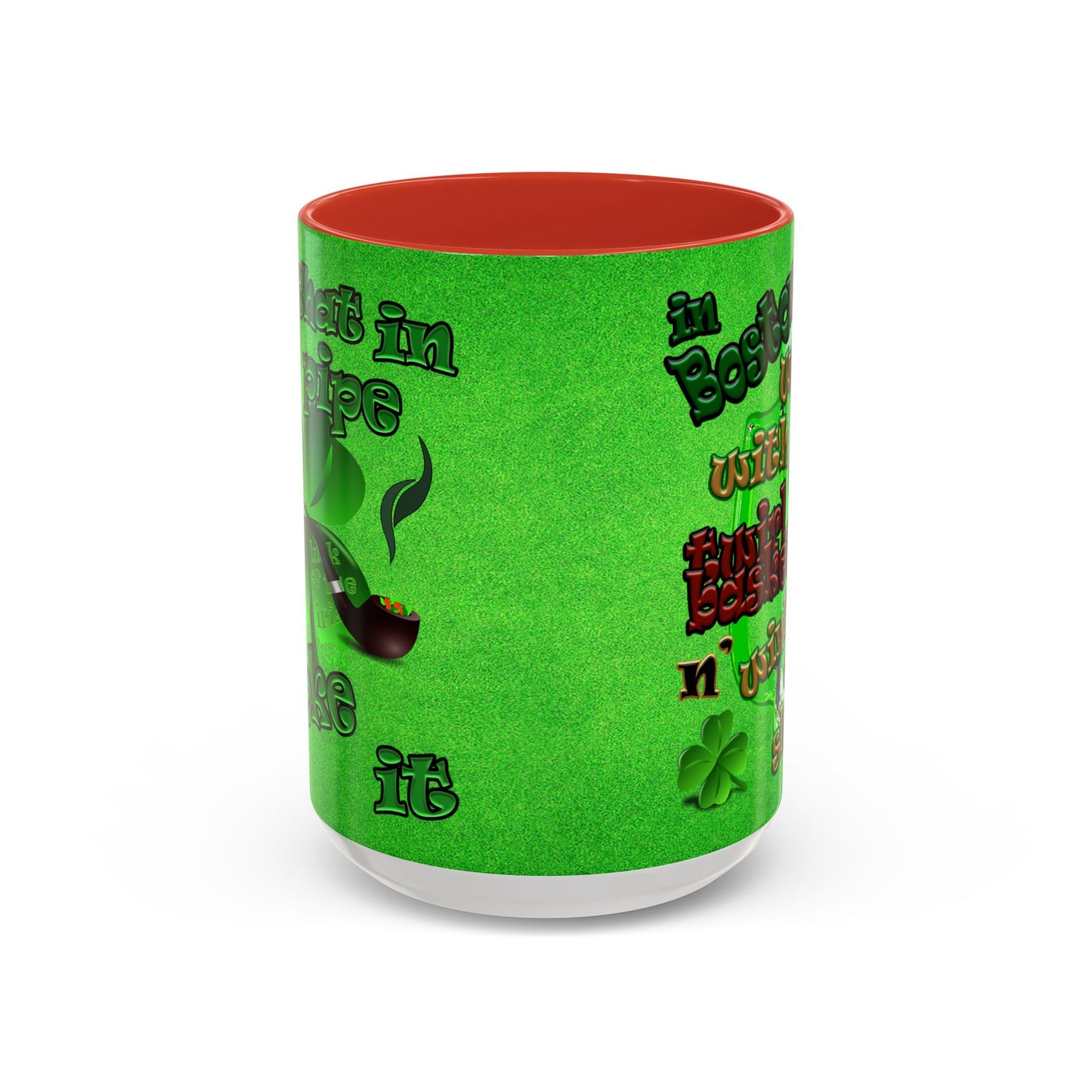 celtics logo - Accent Mug (green turf)