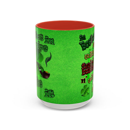 celtics logo - Accent Mug (green turf)